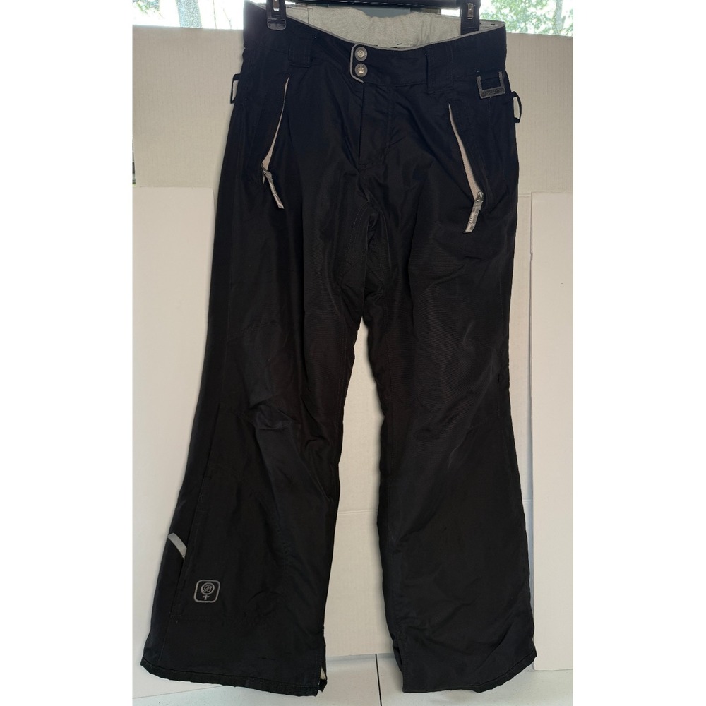 Betty Rides Girls Snowboarding Pants Black Size Small Adjustable Waist